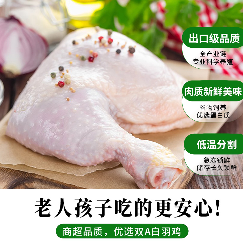 大用鸡腿生鲜冷冻新鲜手枪腿6斤整箱批发鸡腿肉鸡边腿清真鸡全腿 - 图3