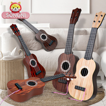 Kapok Red Cotton Jukri Children Small Guitar Toys Girls Boy Beginner Mini Version Musical Instruments