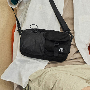 Champion Champion Crossbody Bag 2024 Summer ໃຫມ່ຂອງຜູ້ຊາຍ stitching ກົງກັນຂ້າມສີ Workwear ແບບ Shoulder Bag Outdoor Trendy Brand