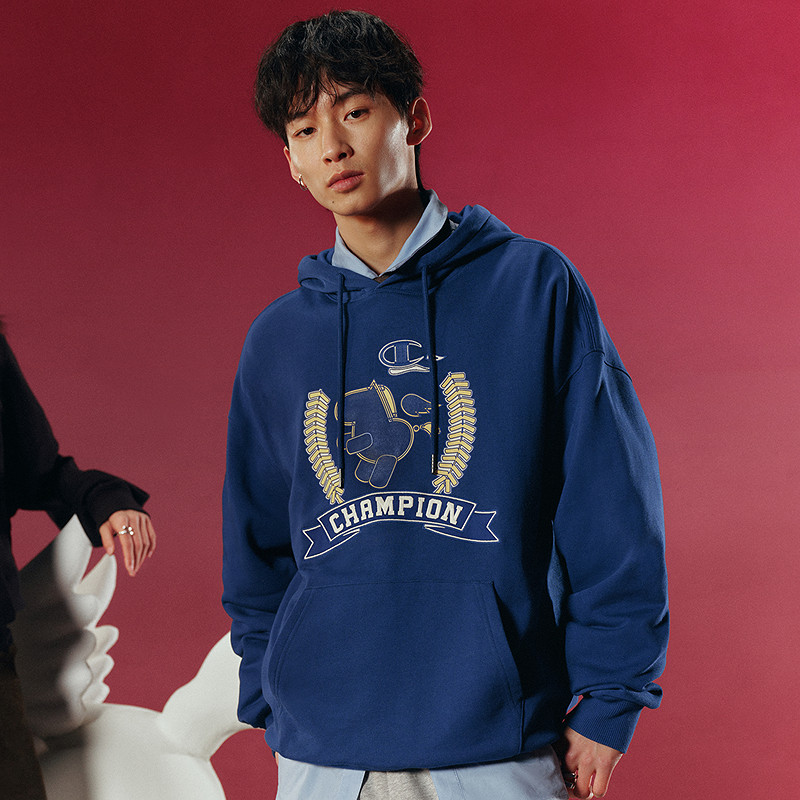 【马年系列】Champion冠军情侣连帽卫衣男2026春季新款红色新年女