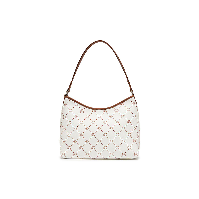 Champion冠军单肩包2026春季新款女老花腋下hobo包复古通勤斜挎包,淘宝优惠券,粉丝福利购,淘宝优惠卷