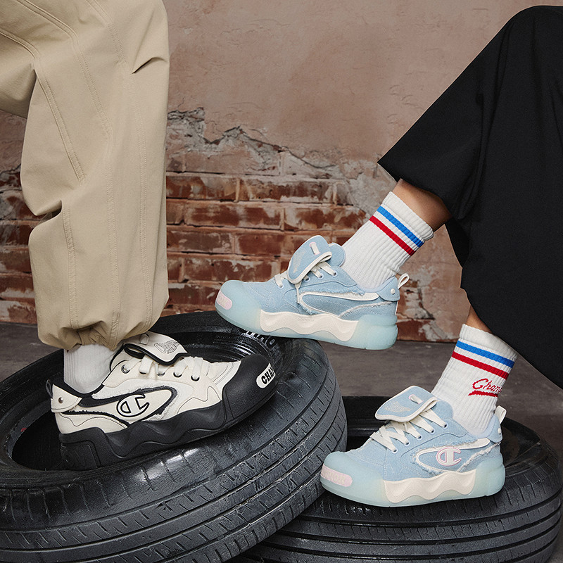 Champion冠军面包鞋2026春季新款厚底红色板鞋女潮流增高休闲鞋男,淘宝优惠券,粉丝福利购,淘宝优惠卷