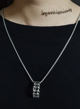 一款两用指环ins嘻哈极简颈项链