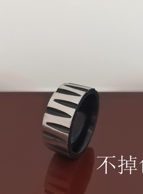 小众戒指男士潮不掉色自律食指环女简约个性单身戒情侣对戒小尾戒