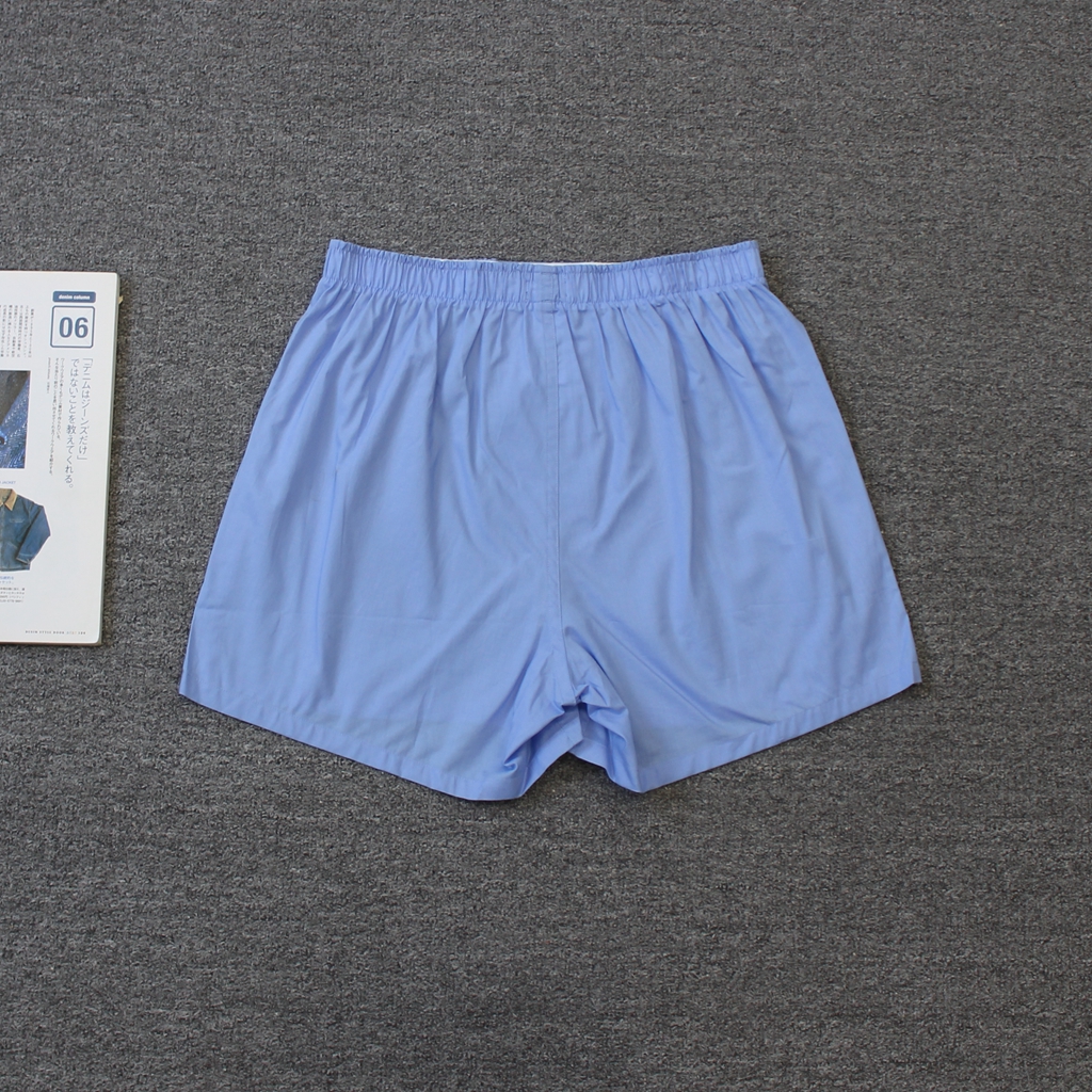 乐福佬仁男装 天蓝纯色 纯棉家居短裤we shi today 29 - 图3