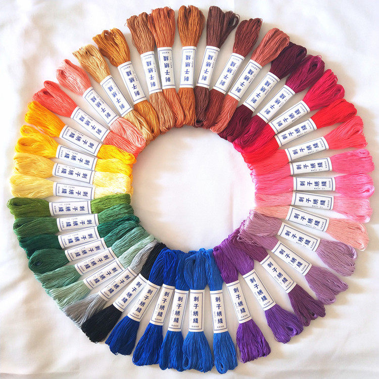 4股刺子绣线欧式刺绣线手鞠球棉线接近草木染 植物染替代 海棠线 - 图3