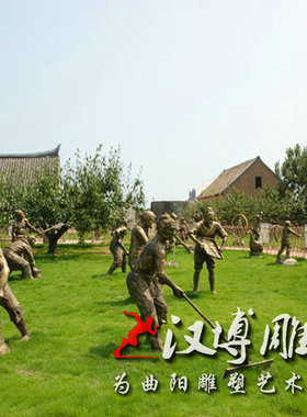 玻璃钢园林景观人物雕塑