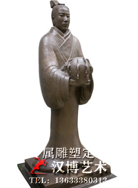 玻璃钢户外周总理人物雕塑