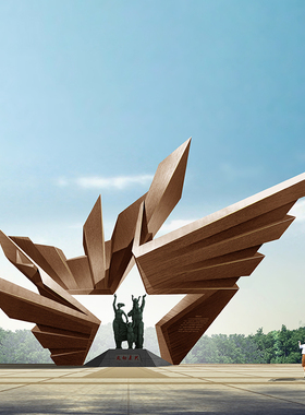 不锈钢铸铜革命烈士人物雕塑