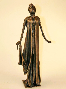 玻璃钢铸铜西方女神人物雕像