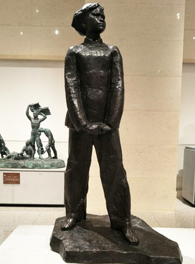 玻璃钢铸铜英雄人物刘少奇雕塑