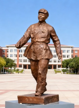 铸铜学习雷锋好榜样雕塑厂家定做