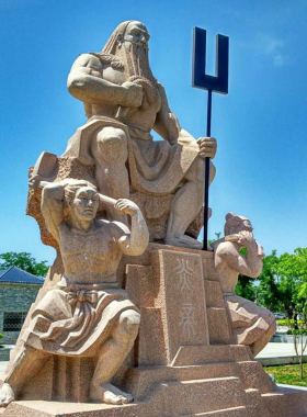 铸铜花岗岩石雕人物炎帝雕像