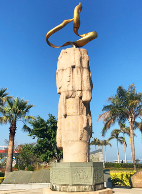 抽象艺术烛火雕塑不锈钢石材拼接