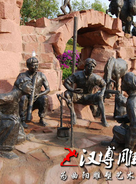 玻璃钢城市广场步行街人物雕塑