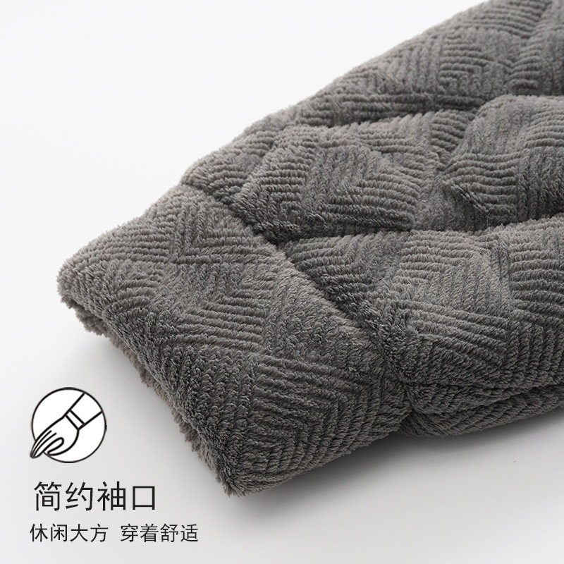 俞兆林男士款珊瑚绒三层加厚夹棉睡衣上衣单件冬天加绒可外穿上装,淘宝优惠券,粉丝福利购,淘宝优惠卷