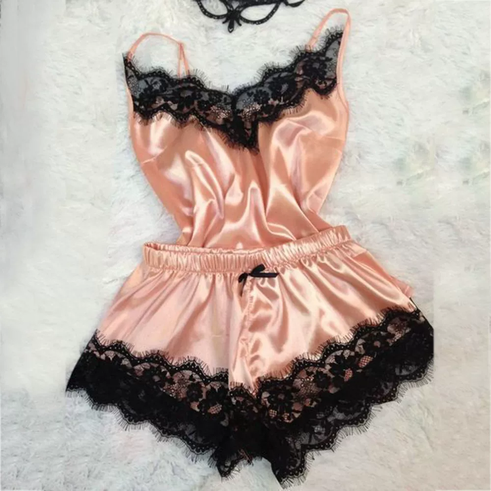 Ирие Искушение Babydoll ночнушка топ-кими и комплект из шорт