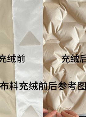 轻薄防风防水二合一羽绒服免绗线免缝羽绒服布料马甲直充绒面料