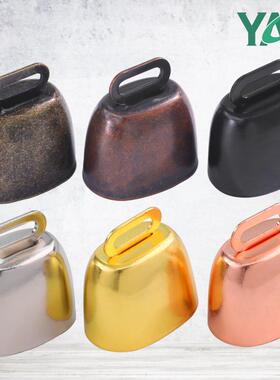 古铜色牛铃铛金属复古宠物铃铛圣诞铁艺牛铃响亮清脆工厂现货