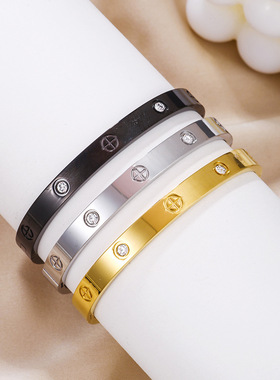 European and American titanium steel bracelet jewelry潮手镯