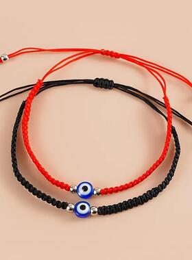 Handmade knitted couple adjustable bracelet for ladies女手链