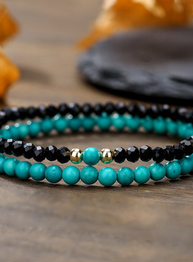 Cross border men's pop stretch combination bracelet jewelry