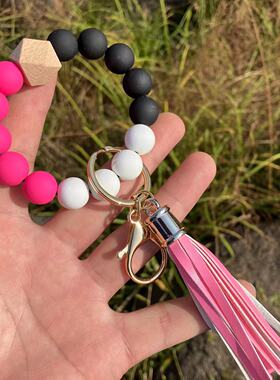 Lady's wristband keychain pendant bracelet休闲手环钥匙扣女士