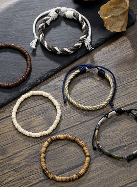 Popular hand jewelry Bohemian woven hand rope national style