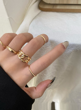 Korean-style fashion combination ring accessories跨境戒指女