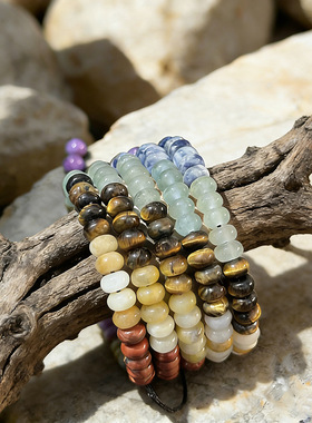 Cross-border crystal hand-woven beaded bracelet for ladies女