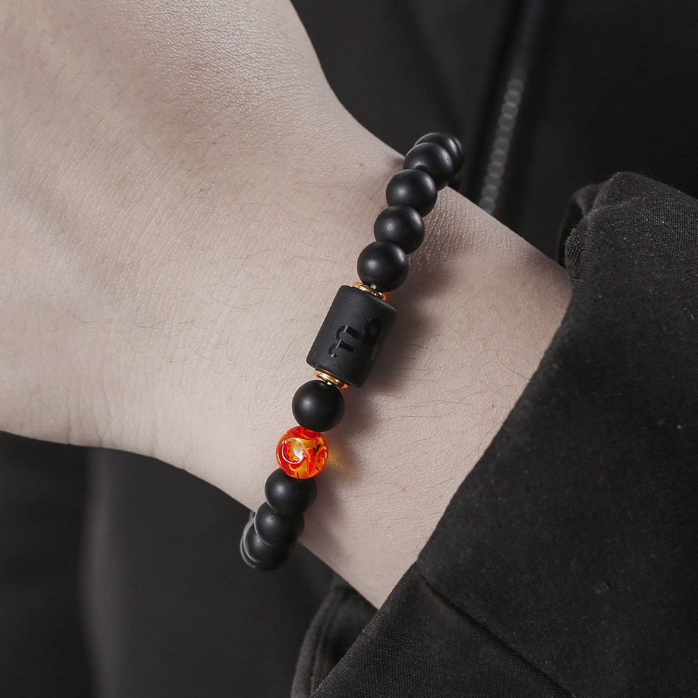 Constellation agate hand string couple elastic bracelet手串 - 图2