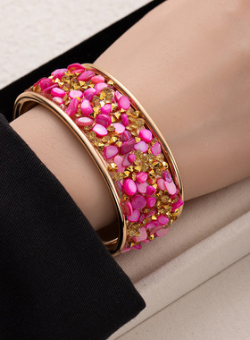 Cross-border fashion bracelets, trendy accessories跨境宽手镯