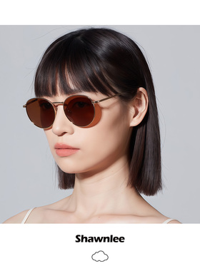 Shawnlee复古圆形夹片式墨镜