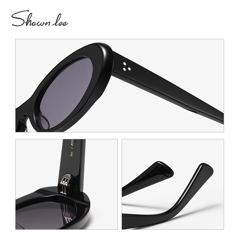 Shawnlee复古猫眼墨镜女高级感潮酷时尚美式辣妹风防紫外线太阳镜