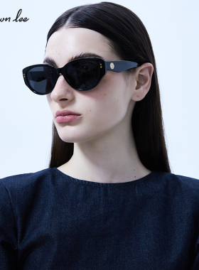 Shawnlee松弛感老钱风椭圆墨镜