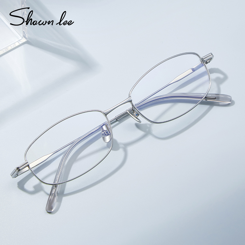 Shawnlee窄框中国限定钛架眼镜框近视女纯欲方框防蓝光素颜眼睛架