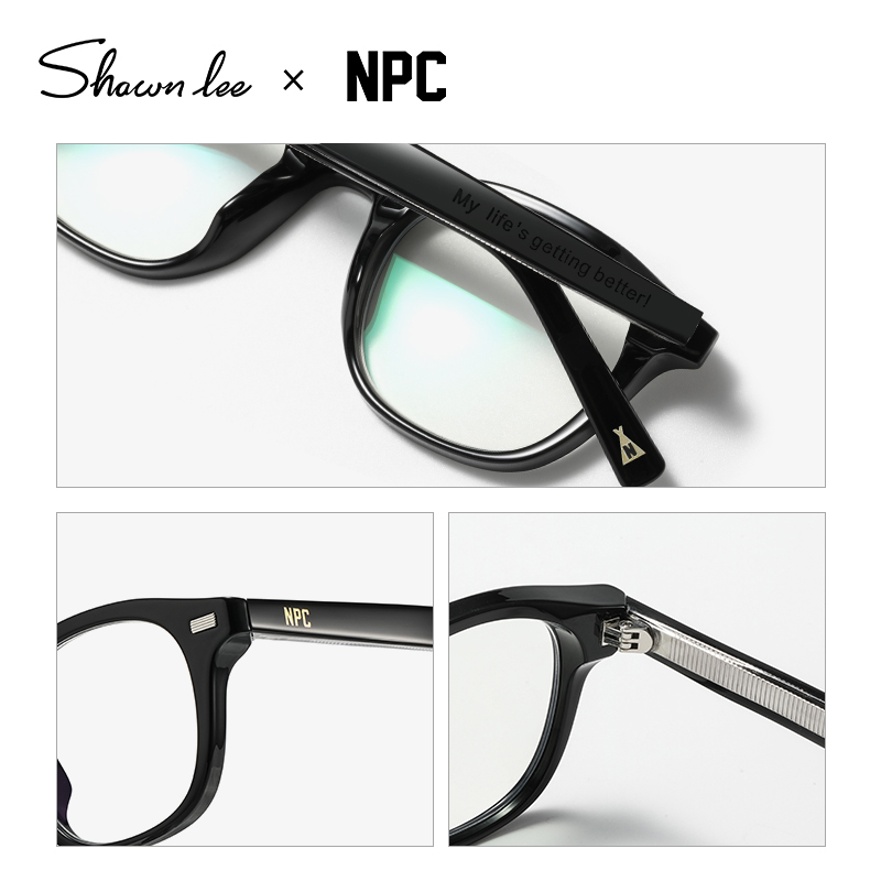 Shawnlee X NPC联名款小方框镜架女可配度数镜框近视眼镜女防蓝光