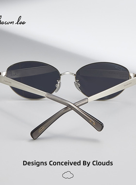 Shawnlee复古金属椭圆墨镜女款