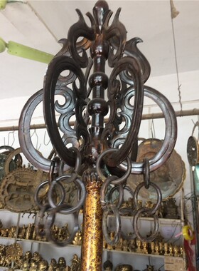 纯铜禅杖方丈唐僧法器