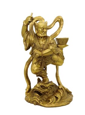 纯铜魁星点斗摆件居家工艺