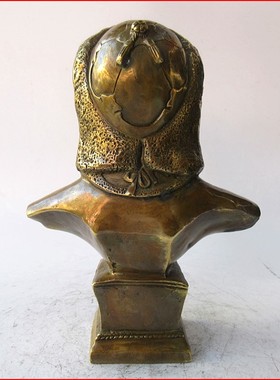 纯铜成吉思汗供奉半身像