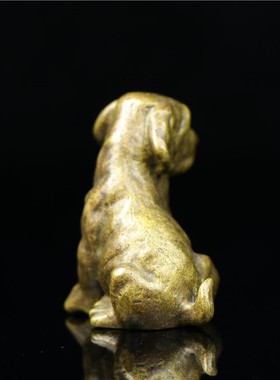 镇宅看门狗招财风水手把件