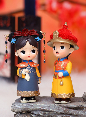 格格传国潮盲盒手办摆件