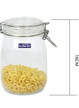 玻璃储物罐带盖蜂蜜