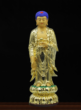 聚福缘客厅家用木雕西方三圣摆件