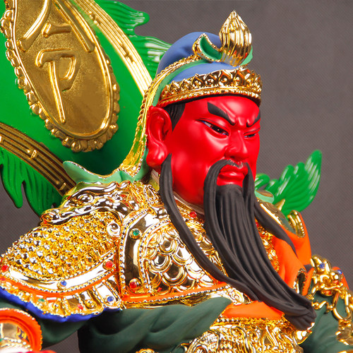 新品家用旗开得胜关公佛像供奉武财神关圣帝君关二爷神像工艺摆件 - 图0