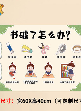 莫兰迪色系主题阅读区布置墙贴