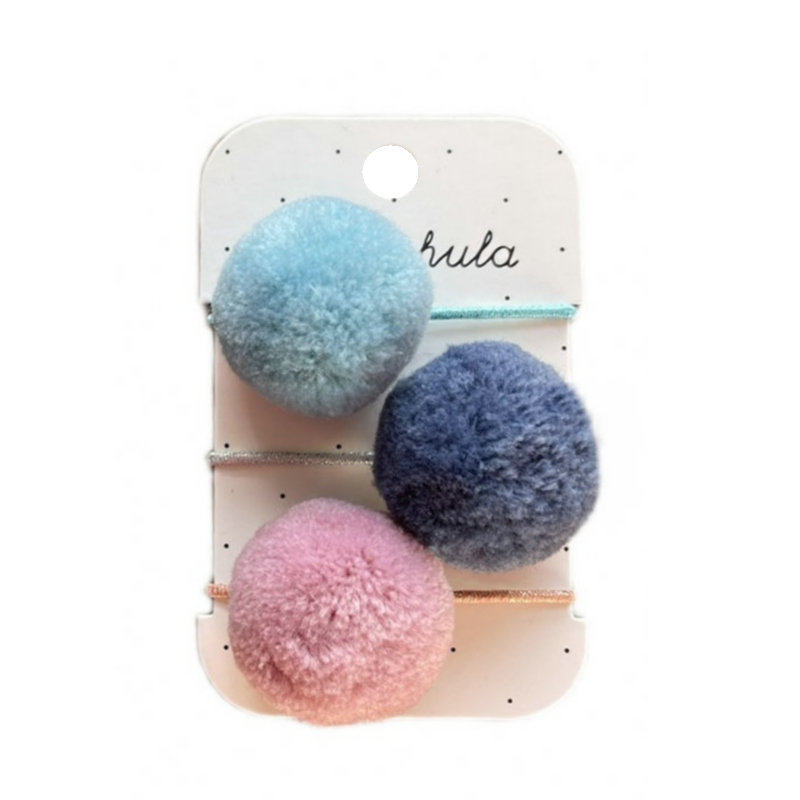 2025年出口英国儿童发圈可爱毛球球莫兰迪色调迷你皮筋小女孩发饰,淘宝优惠券,粉丝福利购,淘宝优惠卷