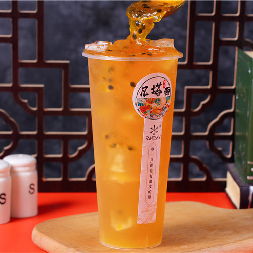 百香果果味酱新鲜果肉水果泥奶茶店专用果酱果粒原料商用2.5kg - 图1
