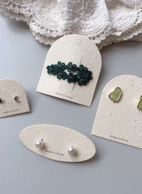 现货香草纸项链卡片发圈发绳头绳手链耳圈耳夹卡纸爆款饰品包装卡